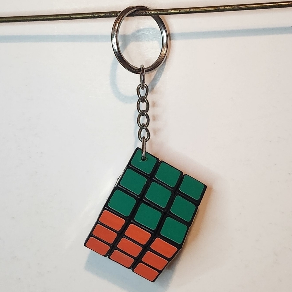 Vintage Rubik’s Cube Keychain Made in Taiwan - Picture 3 of 11